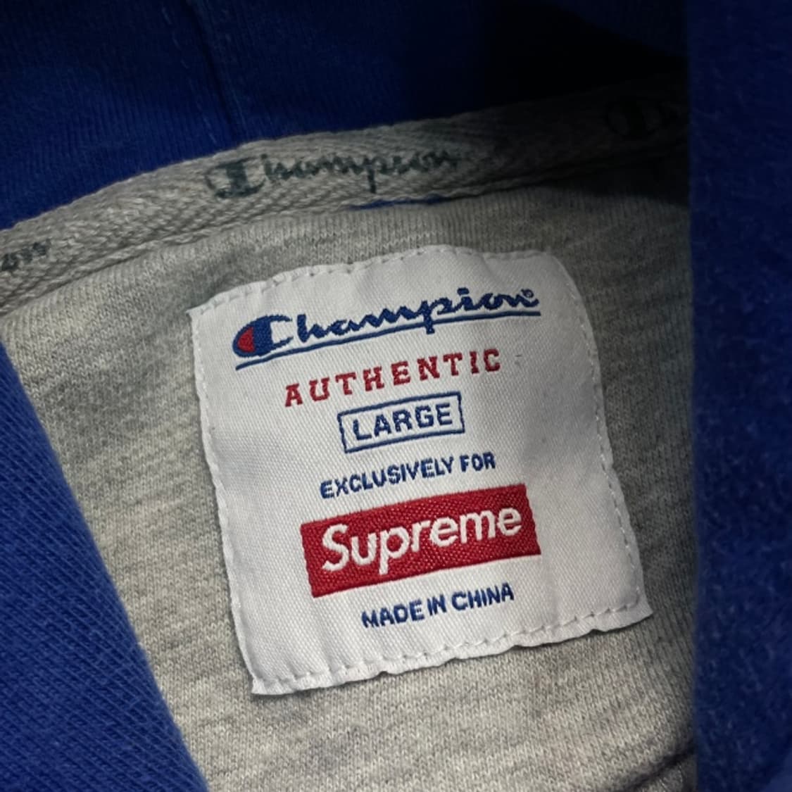 100 챔피언 X 슈프림 후드티  상품이미지3