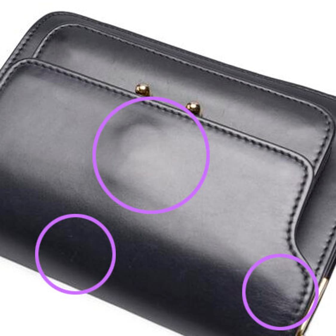 (중고) 마르니 블랙 카프스킨 트렁크 미니 숄더백 상품이미지10