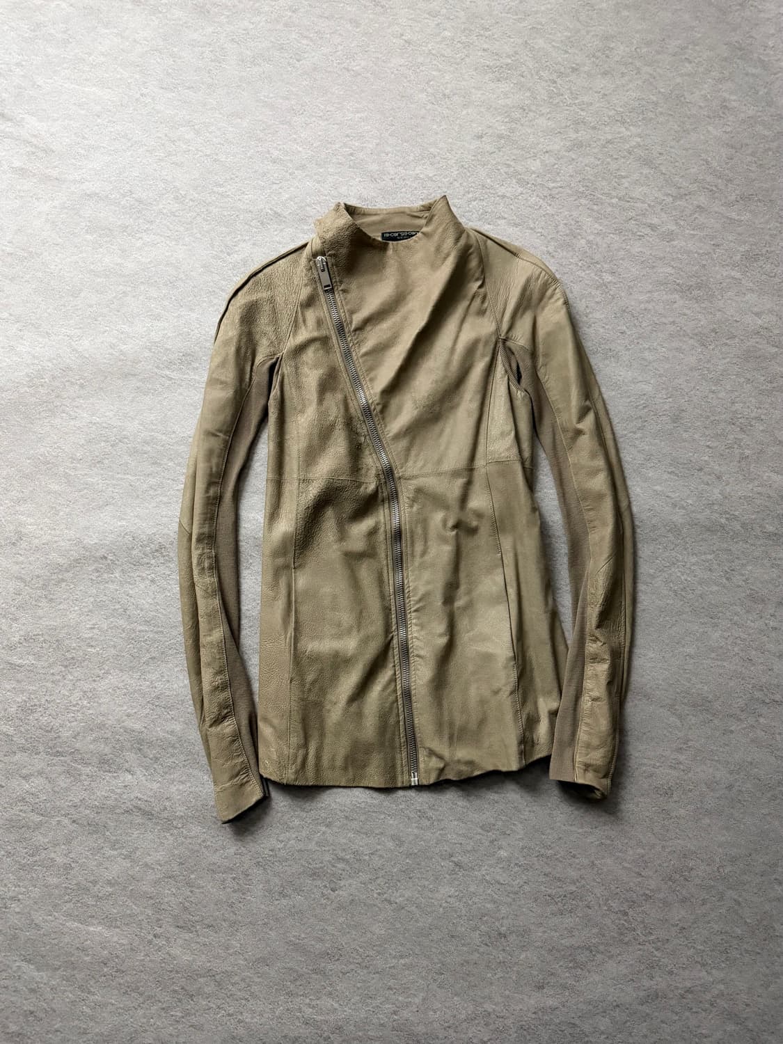 릭오웬스 사선 램스킨 자켓 상품이미지1