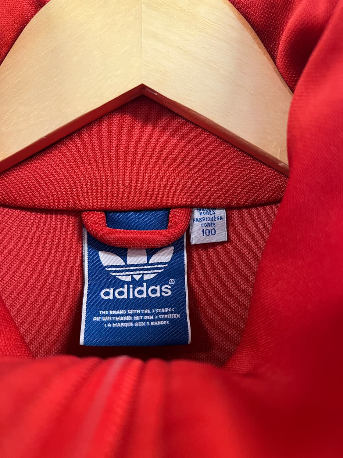 L) 아디다스 레드 트레이닝 집업 져지 O250 상품이미지2