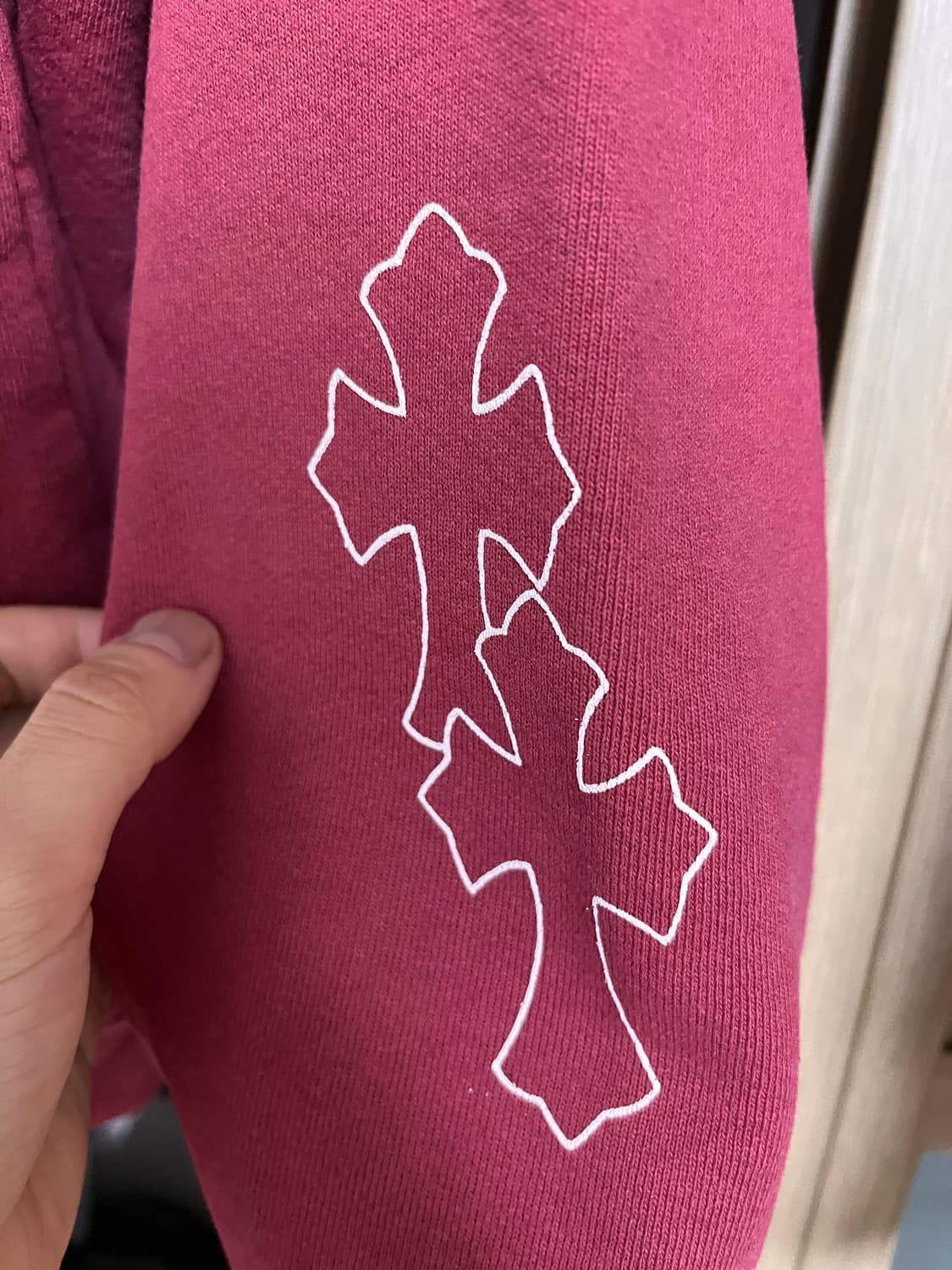 크롬하츠 드레이크 후드 레드 XL 상품이미지4