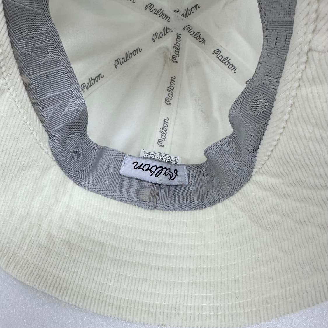 MALBON 말본골프 코듀로이 보아 귀달이 버킷햇 모자 56cm 상품이미지6