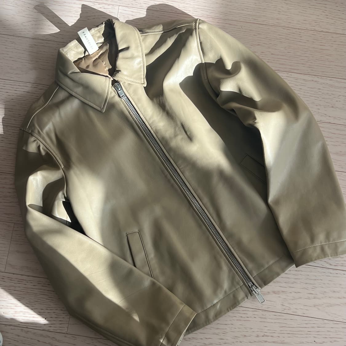 선플라워 레더 트러커 카키 46 상품이미지1