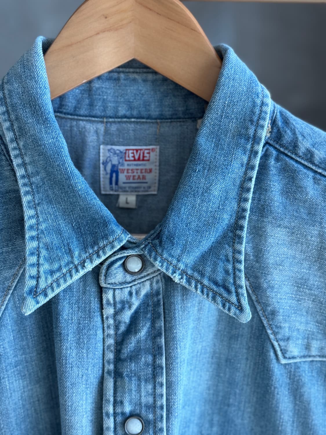 LVC 웨스턴 데님 셔츠 소우투스 L사이즈 상품이미지1