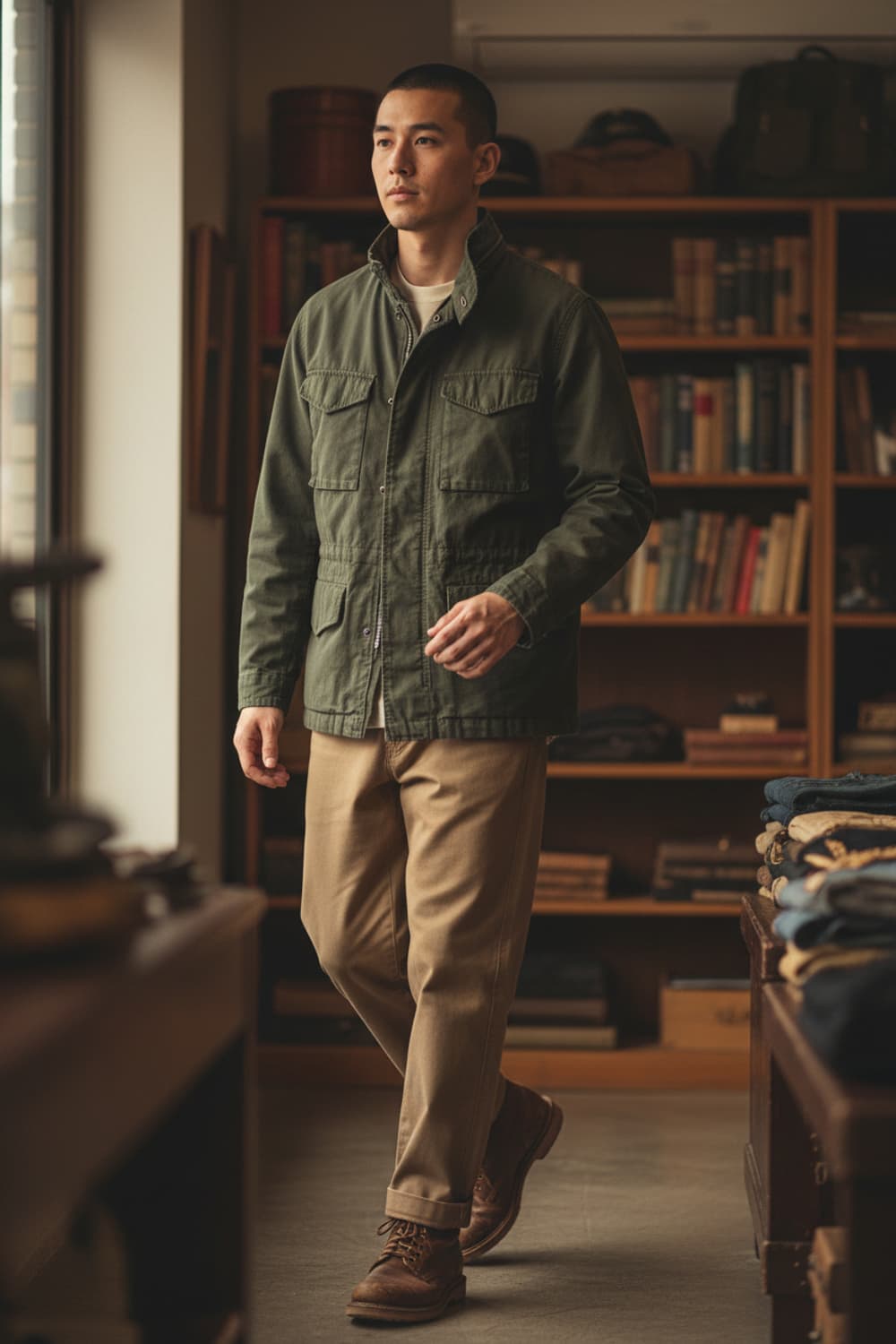 [M] 올드네이비 M65 필드 자켓 유틸리티 야전 군용 점퍼 상품이미지2