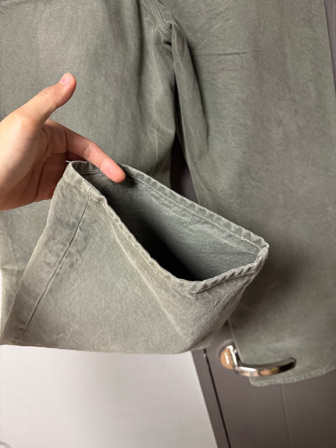 STU 엠보 와이드 데님 팬츠 상품이미지6