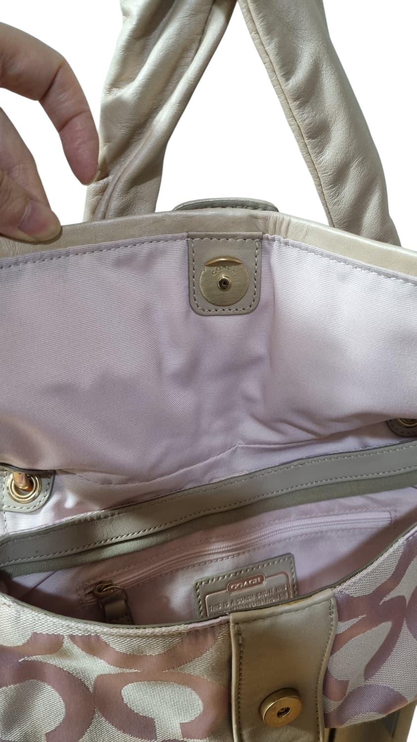 코치 파커 옵 아트 자카드 숄더백 코치빈티지 y2k 갸루 히메 상품이미지7