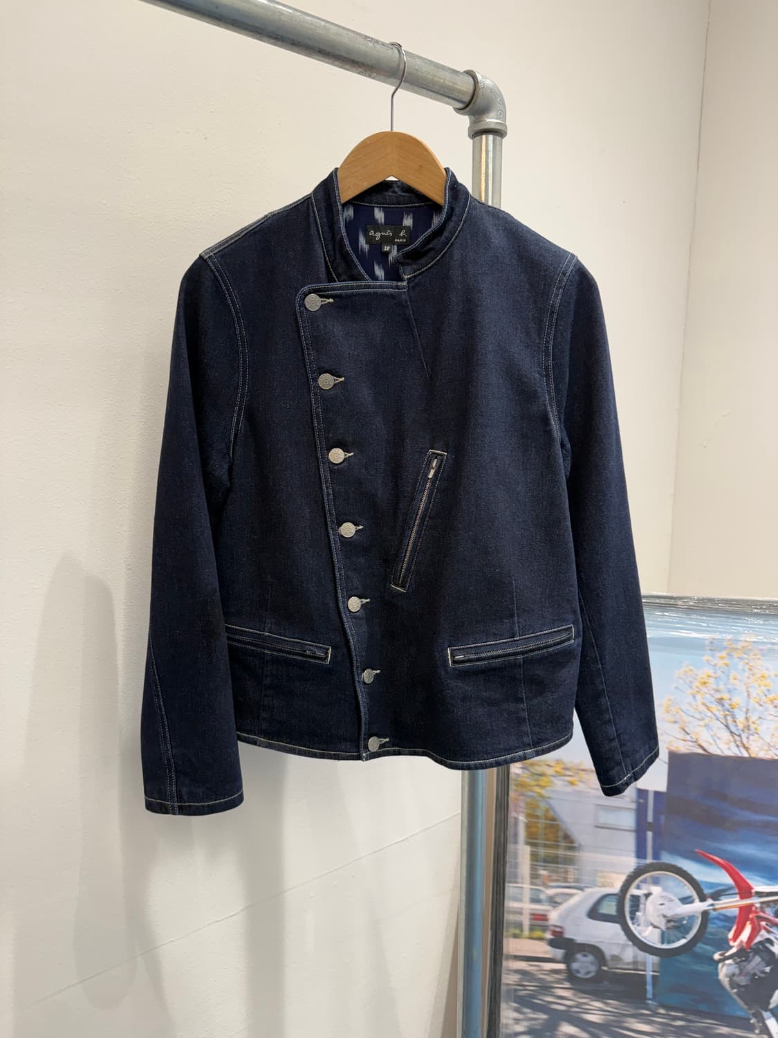 아네스베 스티치 데님자켓 상품이미지1