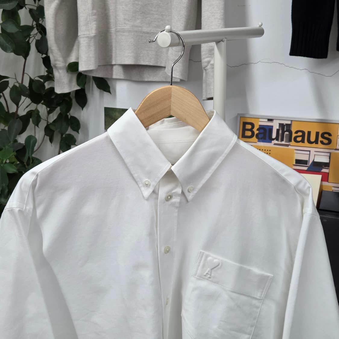 아미 2024 우먼 버튼다운 크롭 셔츠 XS 상품이미지2