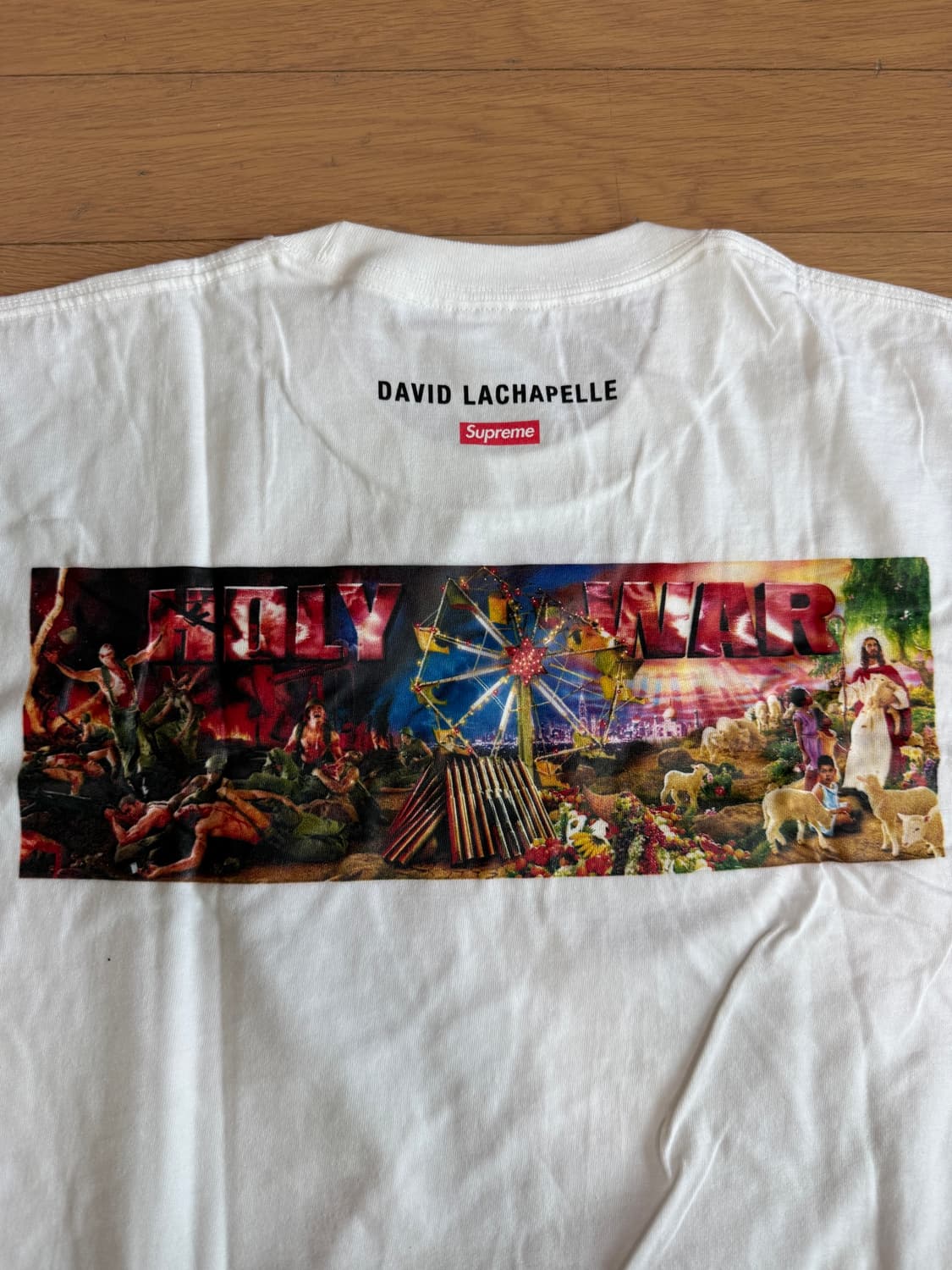 [XXL] supreme 슈프림 홀리 워 반팔 티셔츠 흰색 상품이미지5