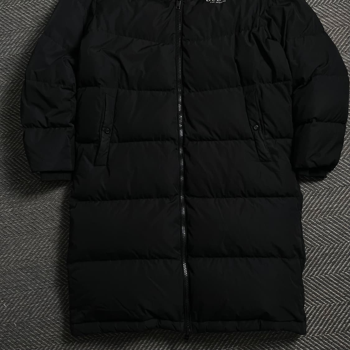 게스 덕다운 후드 롱패딩 블랙o 4729 상품이미지2