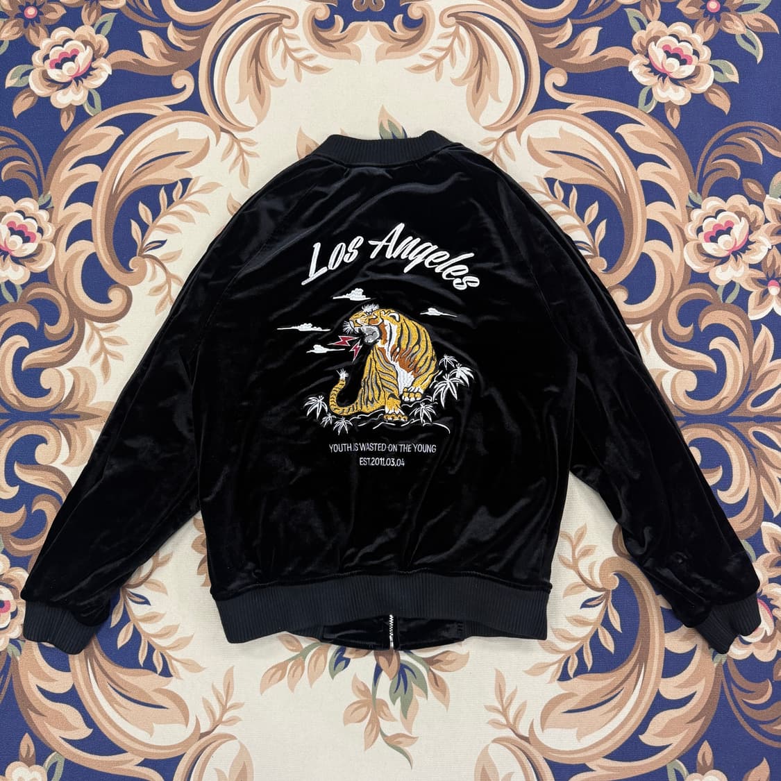 (F)랩 LAB 수베니어 벨벳 자켓(블랙) 상품이미지1