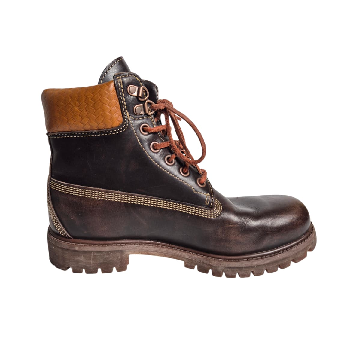 265) 팀버랜드 6인치 워터프루프 다크 브라운 레더 워커 부츠 상품이미지4