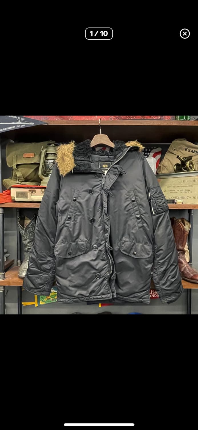 알파 인더스트리 N3B 퍼 후드야상자켓 밀리터리 오리지널 상품이미지1