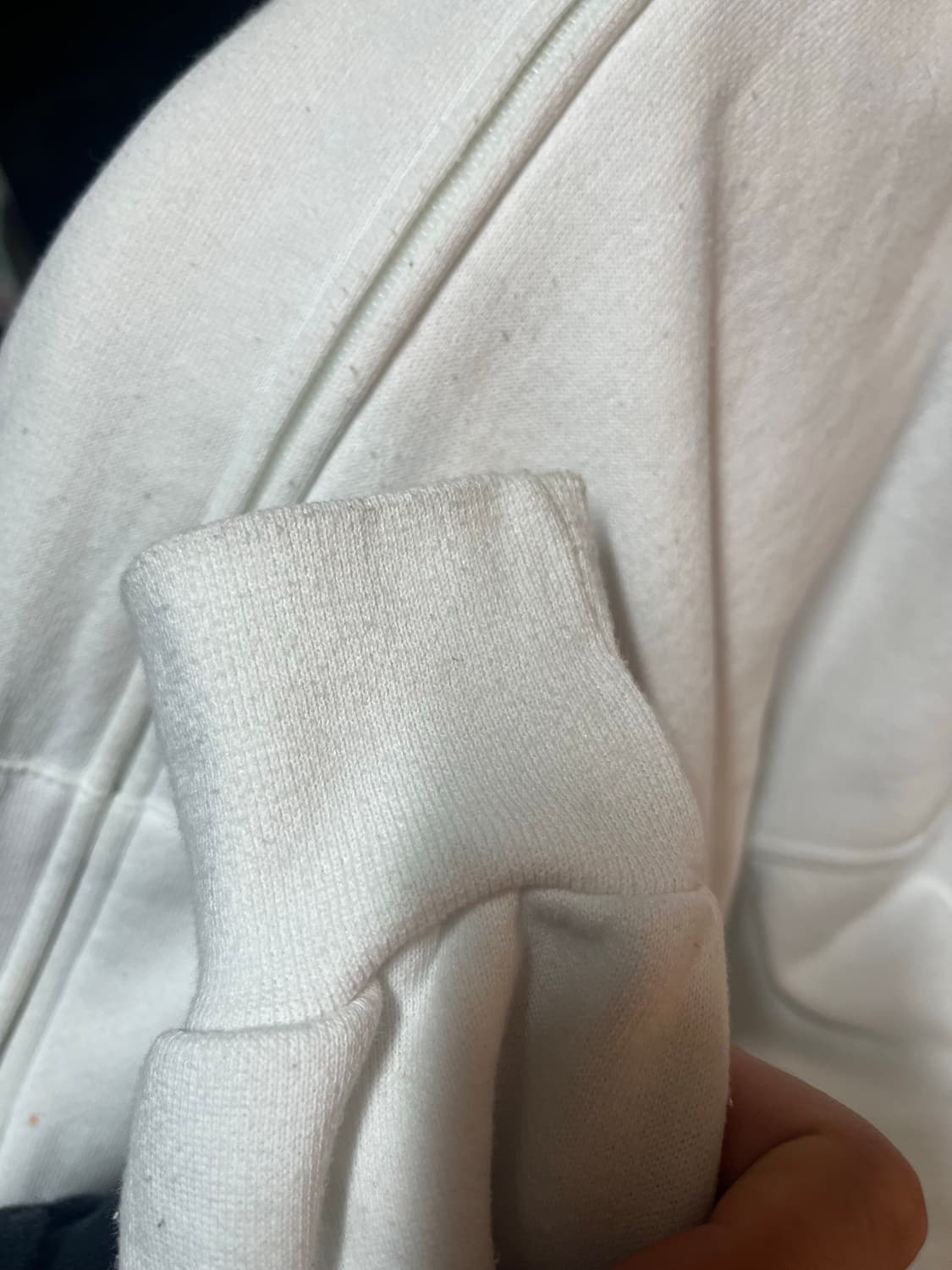 90s 러셀 후드집업 화이트L 상품이미지5