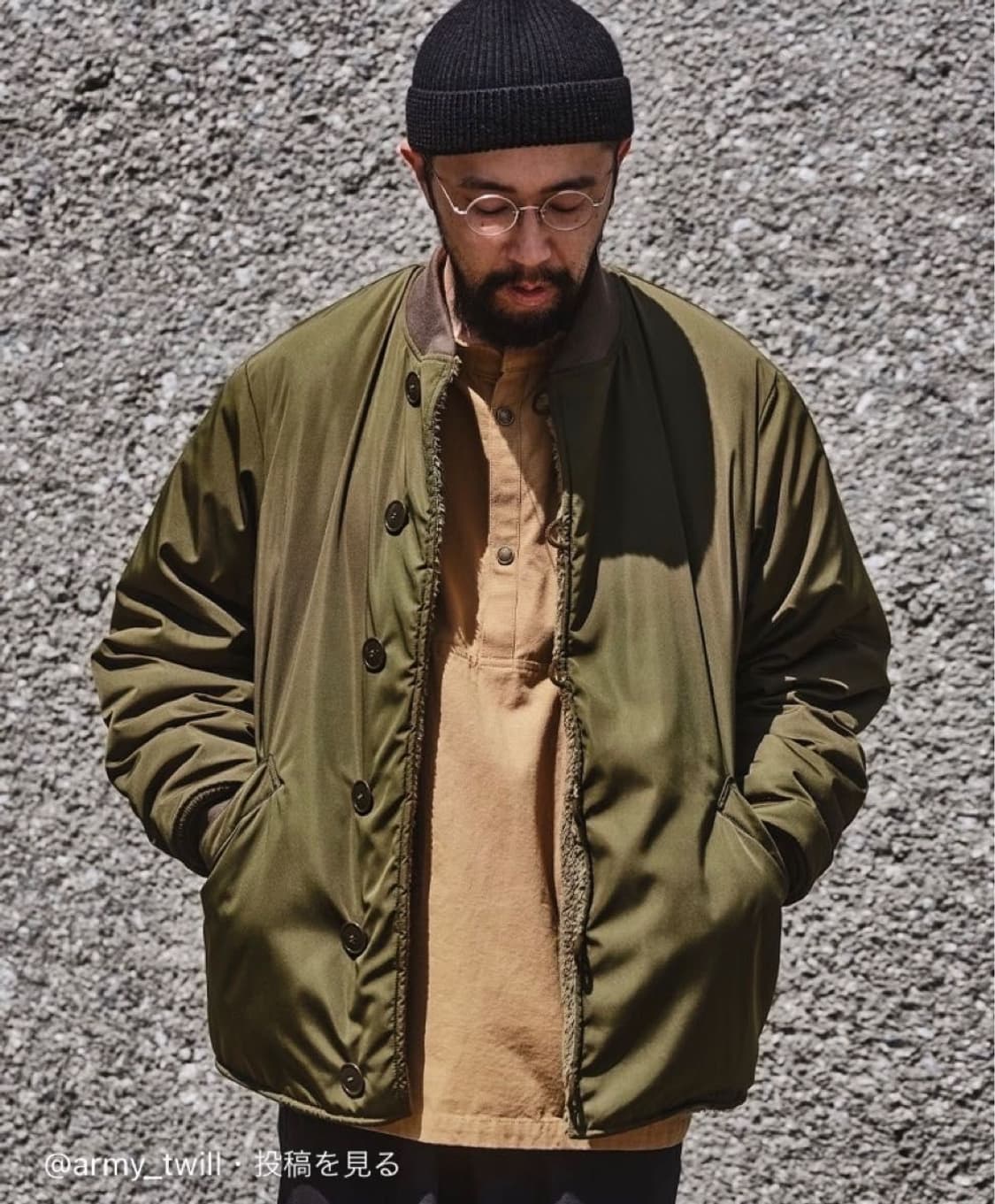 아미트윌 ARMY TWILL 리버시블 M-43 MA-1 밀리터리 보아자켓 상품이미지8