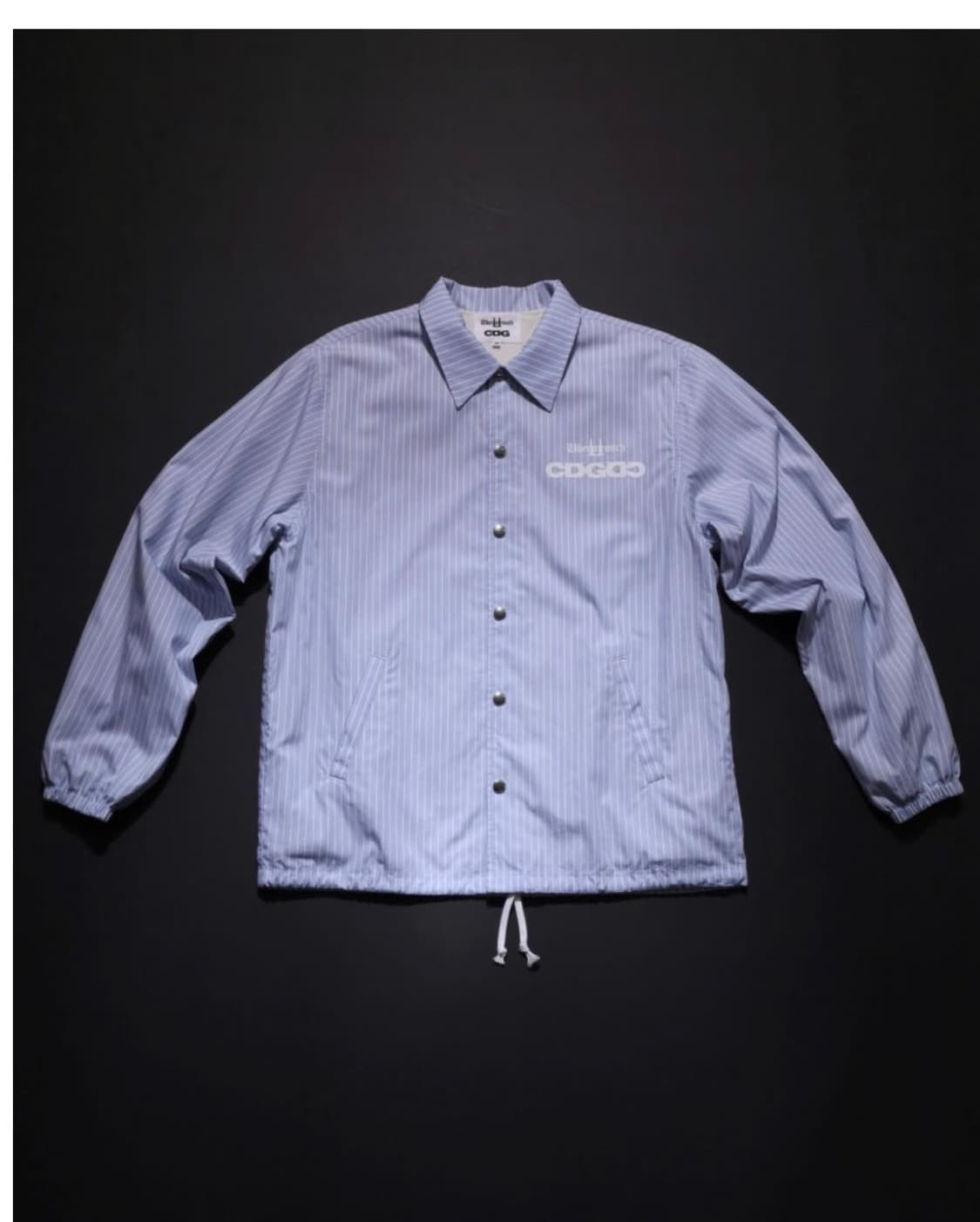 [CDGDC] 꼼데가르송 지드래곤 콜라보 스트라이프 코치 자켓 XL 상품이미지1