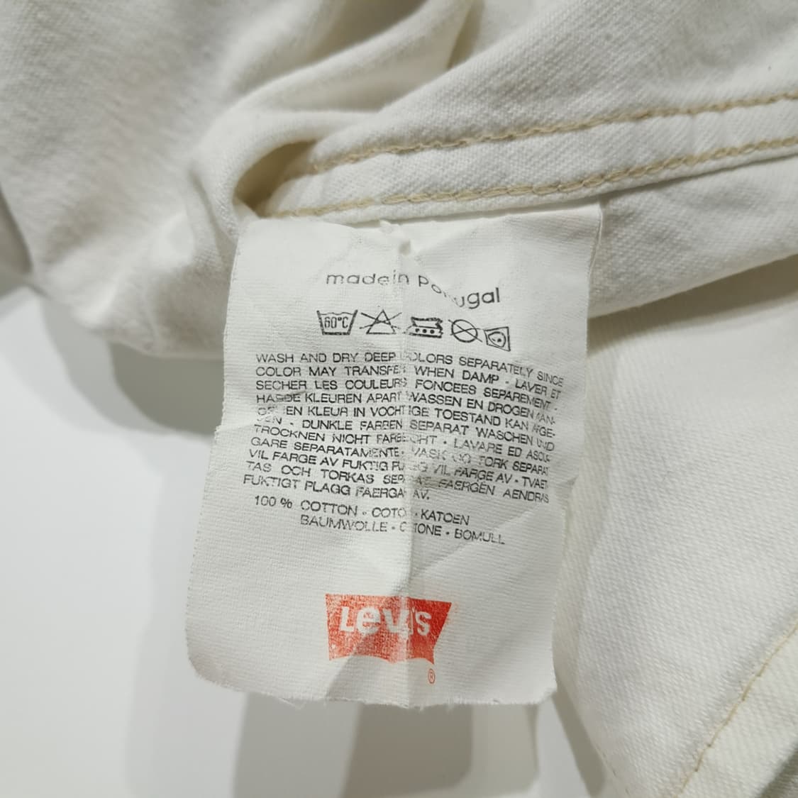 CL698 M 리바이스 80s 60566 펄스냅 오프화이트 웨스턴셔츠  상품이미지7