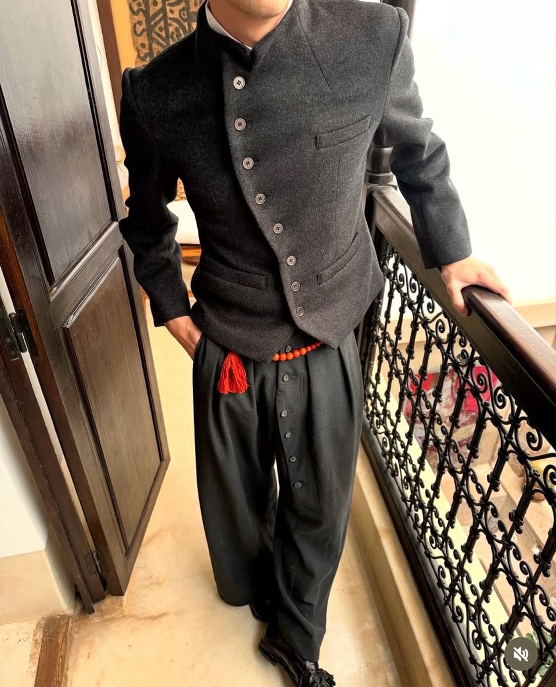 Stand collar wool jacket 상품이미지1