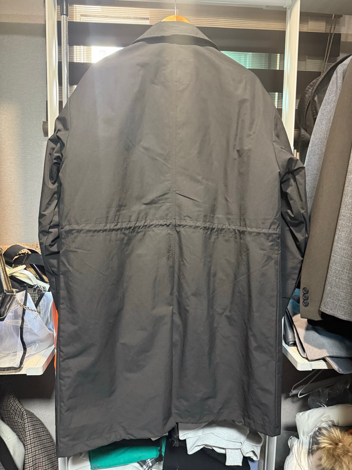 (무신사) 제멋 투웨이 사파리 코트 블랙 (이너패딩 포함) 상품이미지6