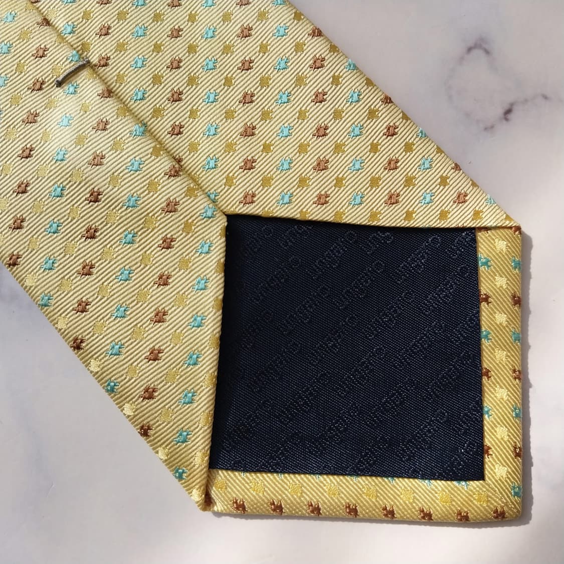 웅가로 넥타이 레몬 스몰 패턴 8.8cm A+등급 K2064 상품이미지8