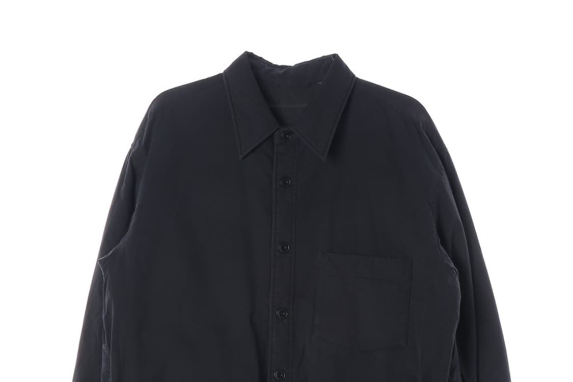 유니클로 미니멀 블랙 패딩 셔츠 자켓 상품이미지3