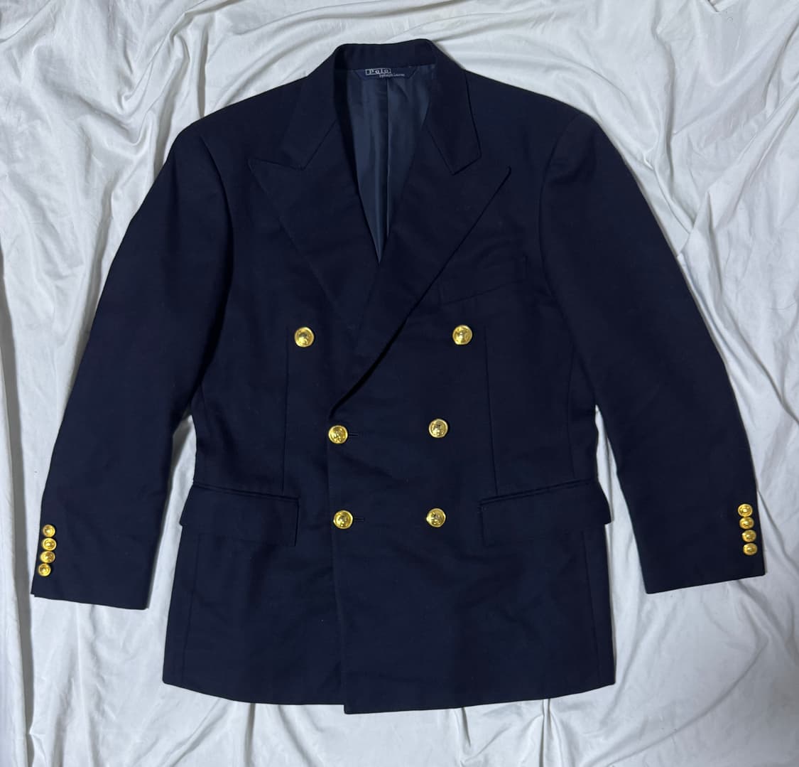 폴로랄프로렌 더블 브레스티드 네이비 금장 블레이저 상품이미지1