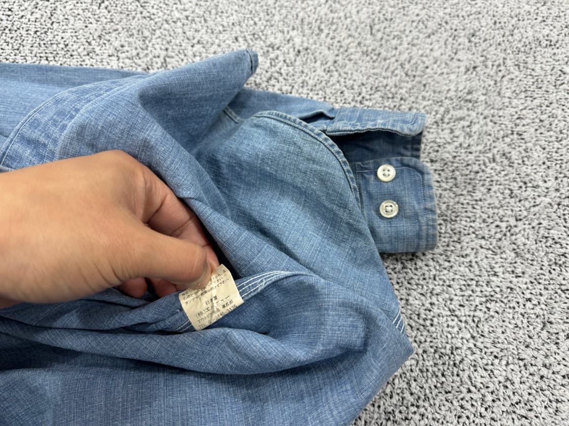 90s BERT PULITZER 데님셔츠 상품이미지5