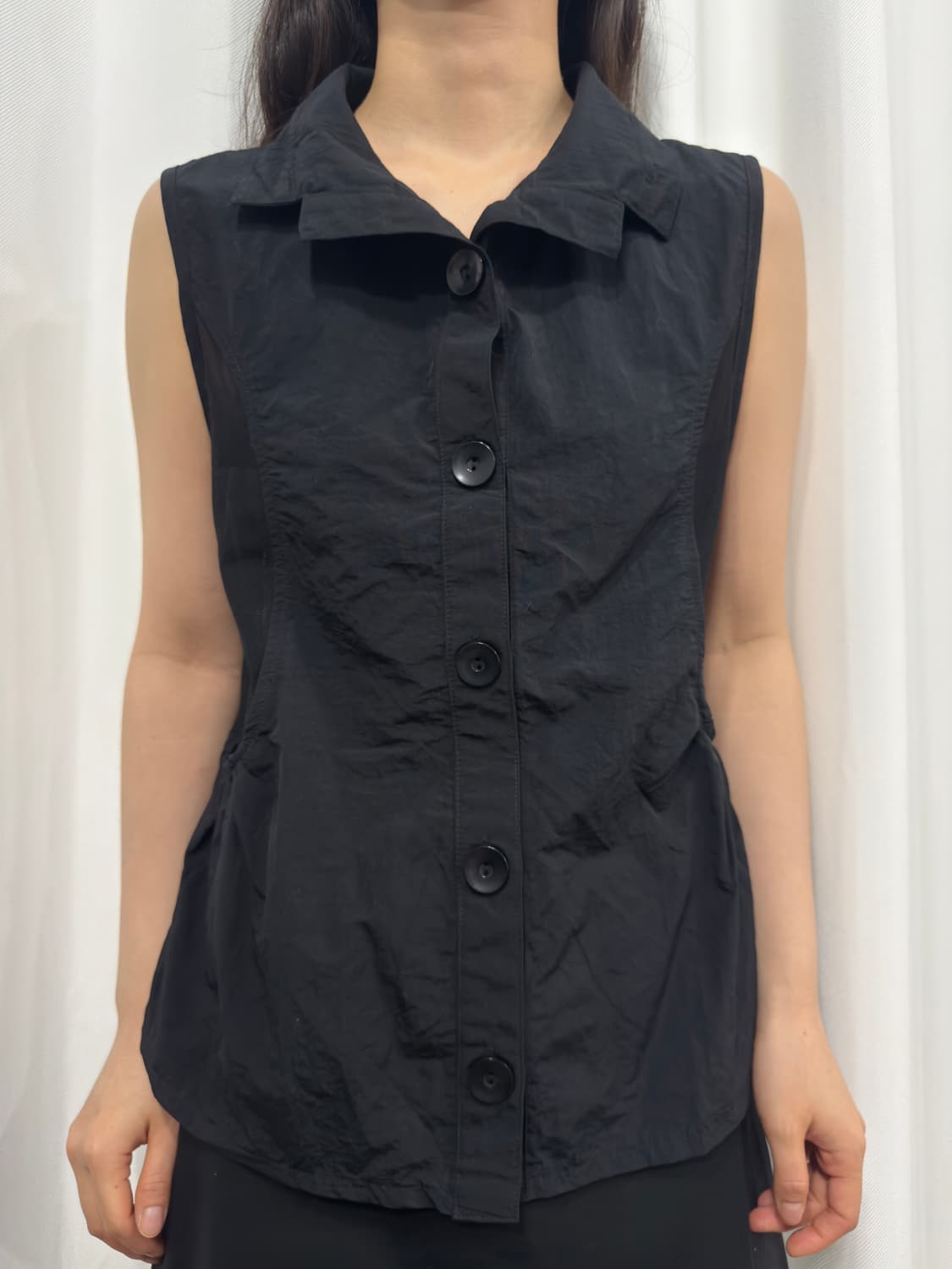mesh detail vest 상품이미지1