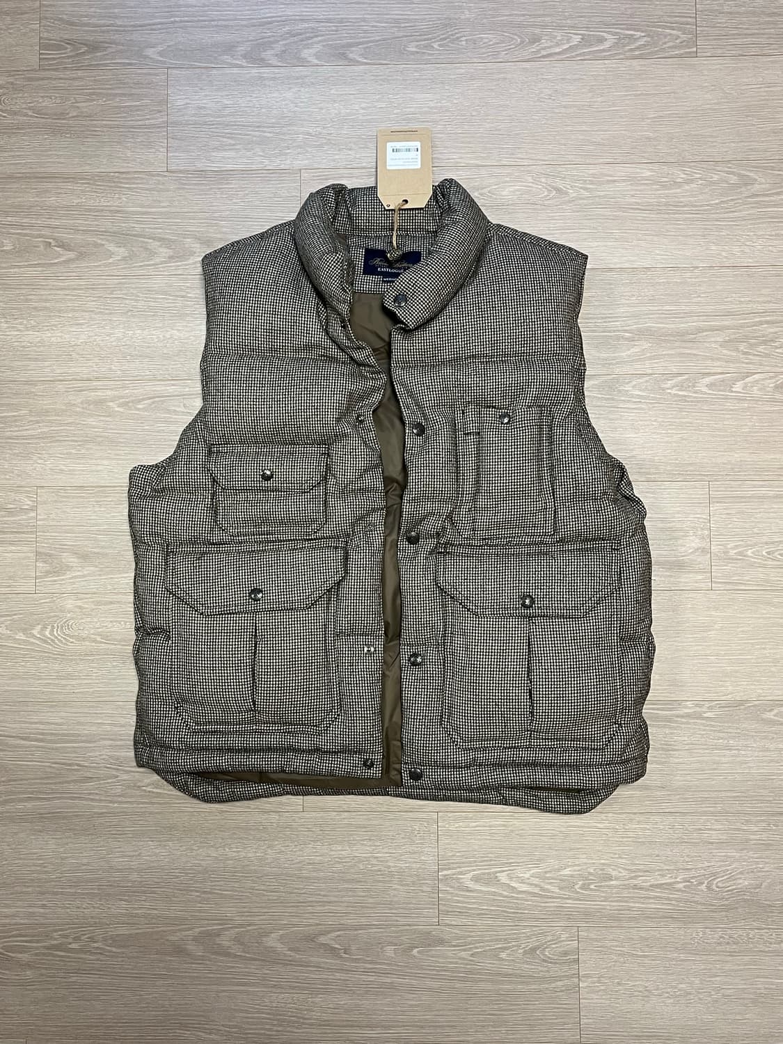 (새상품) 브룩스브라더스 x 이스트로그 구스다운 콜라보 패딩 베스트 상품이미지1