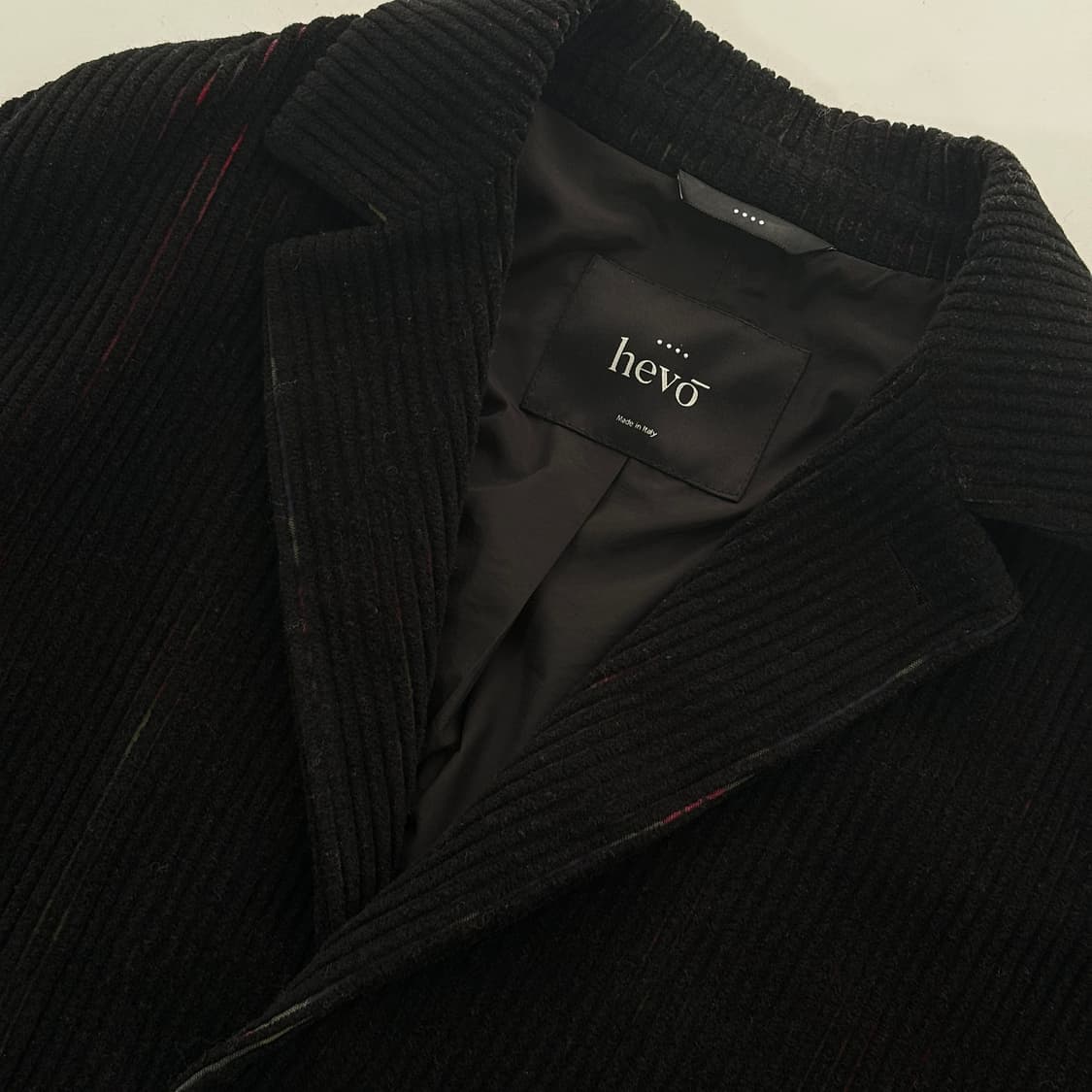 이태리 헤보 hevo 코듀로이 싱글 코트 상품이미지2