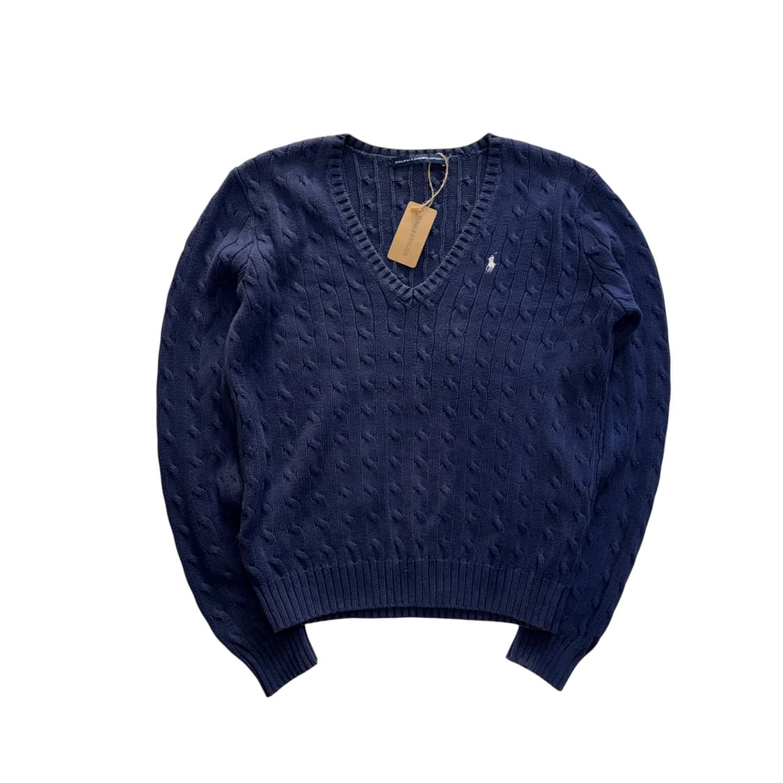 [우먼 XL] 폴로 랄프로렌 우먼스 케이블 브이넥 니트 스웨터 상품이미지1