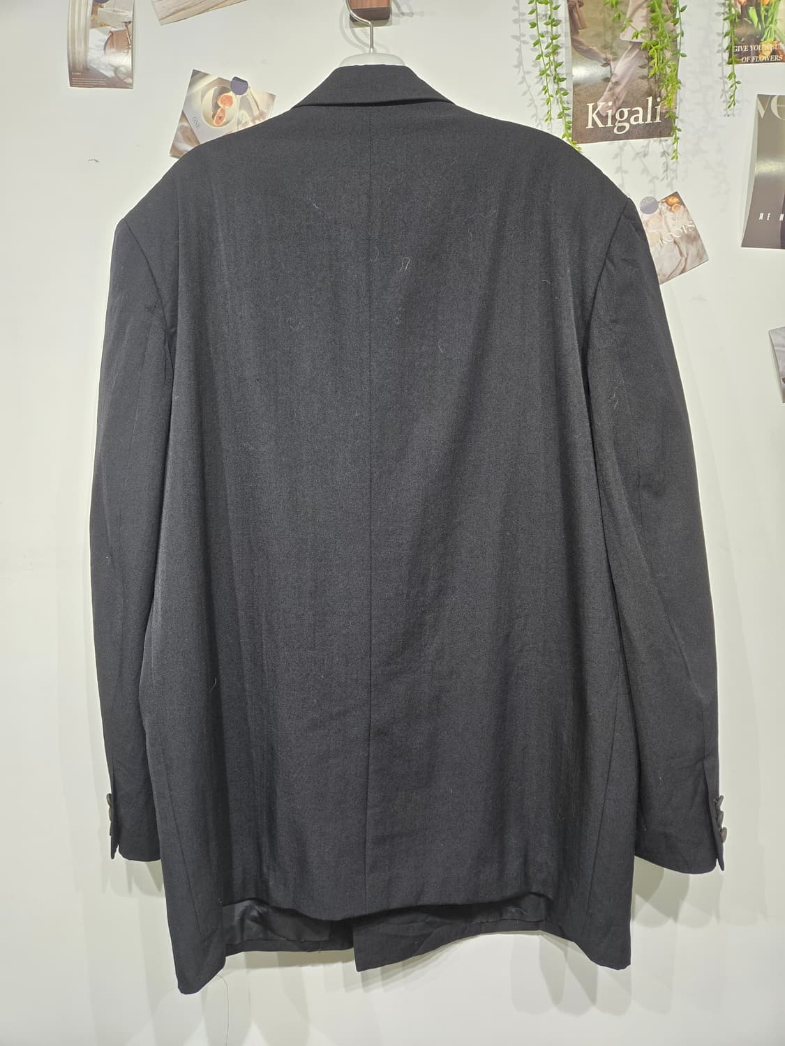 꼼데가르송 블랙 더블 브레스티드 자켓 상품이미지2