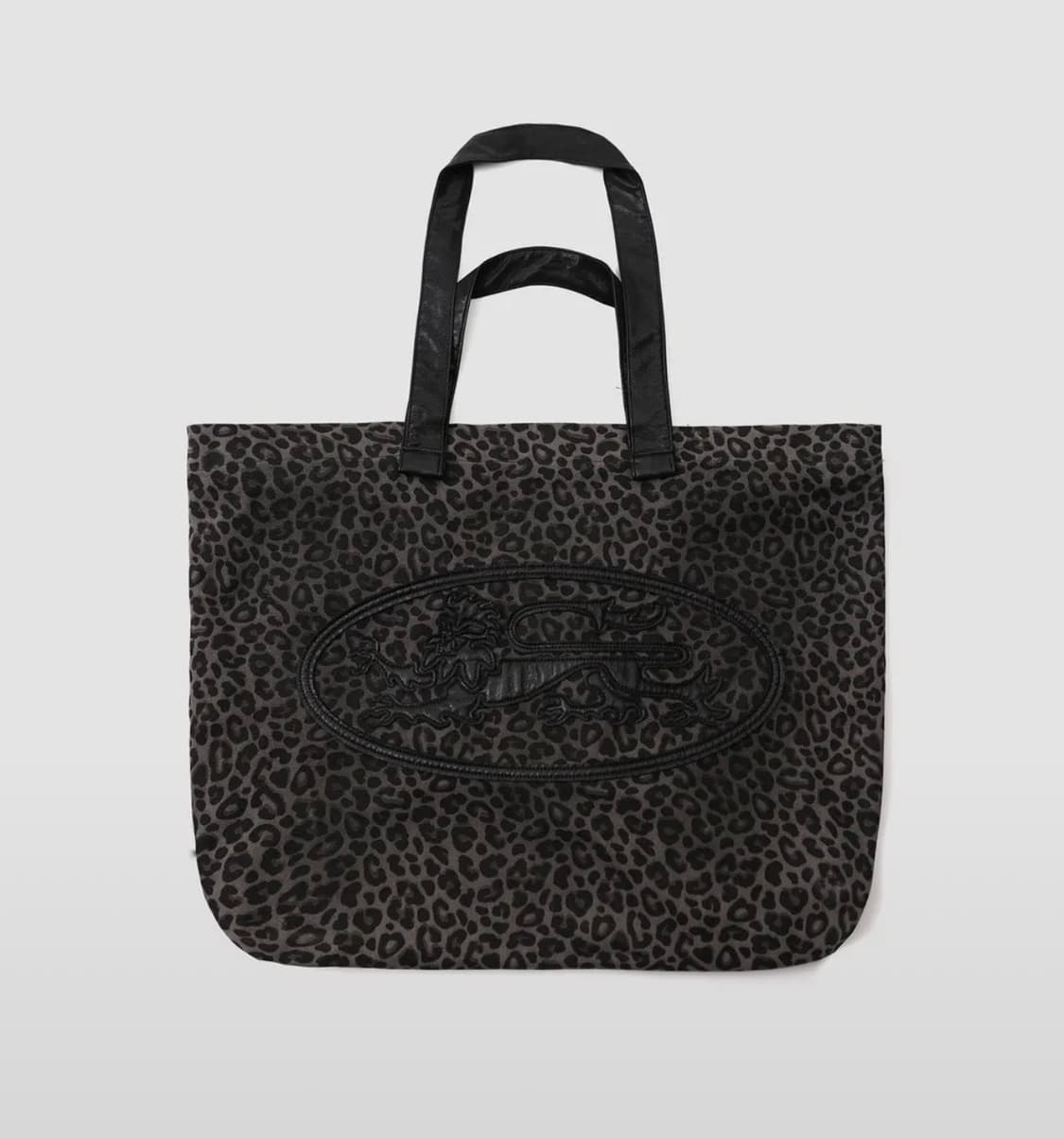배드블러드 미스틱 패치 쇼퍼백 - 블랙레오파드 상품이미지1