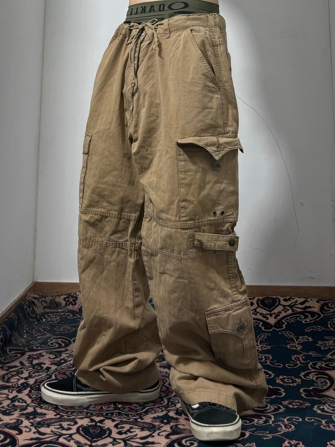 베이지 멀티포켓 카고 팬츠  상품이미지2