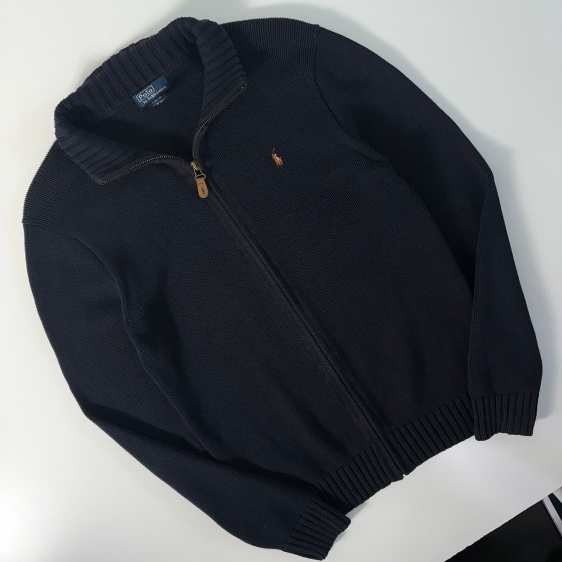 Polo   폴로 랄프로렌 자수 코튼 니트 집업 상품이미지2