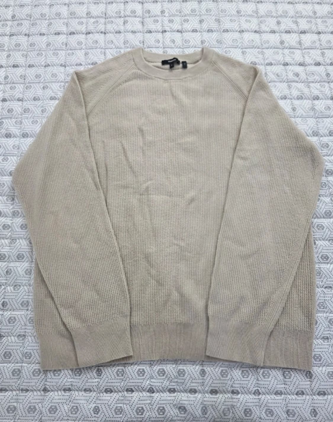 띠어리 남성 100% 캐시미어 와플 니트 105 상품이미지2