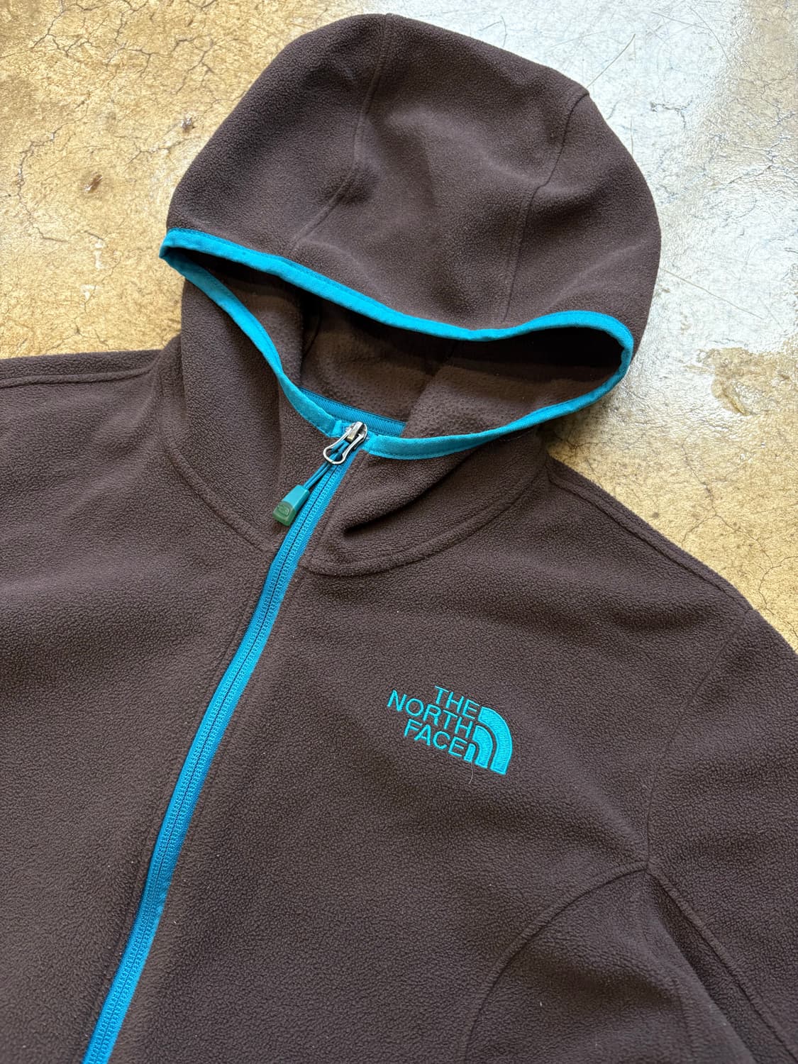노스페이스 브라운 민트 후드 플리스 상품이미지2