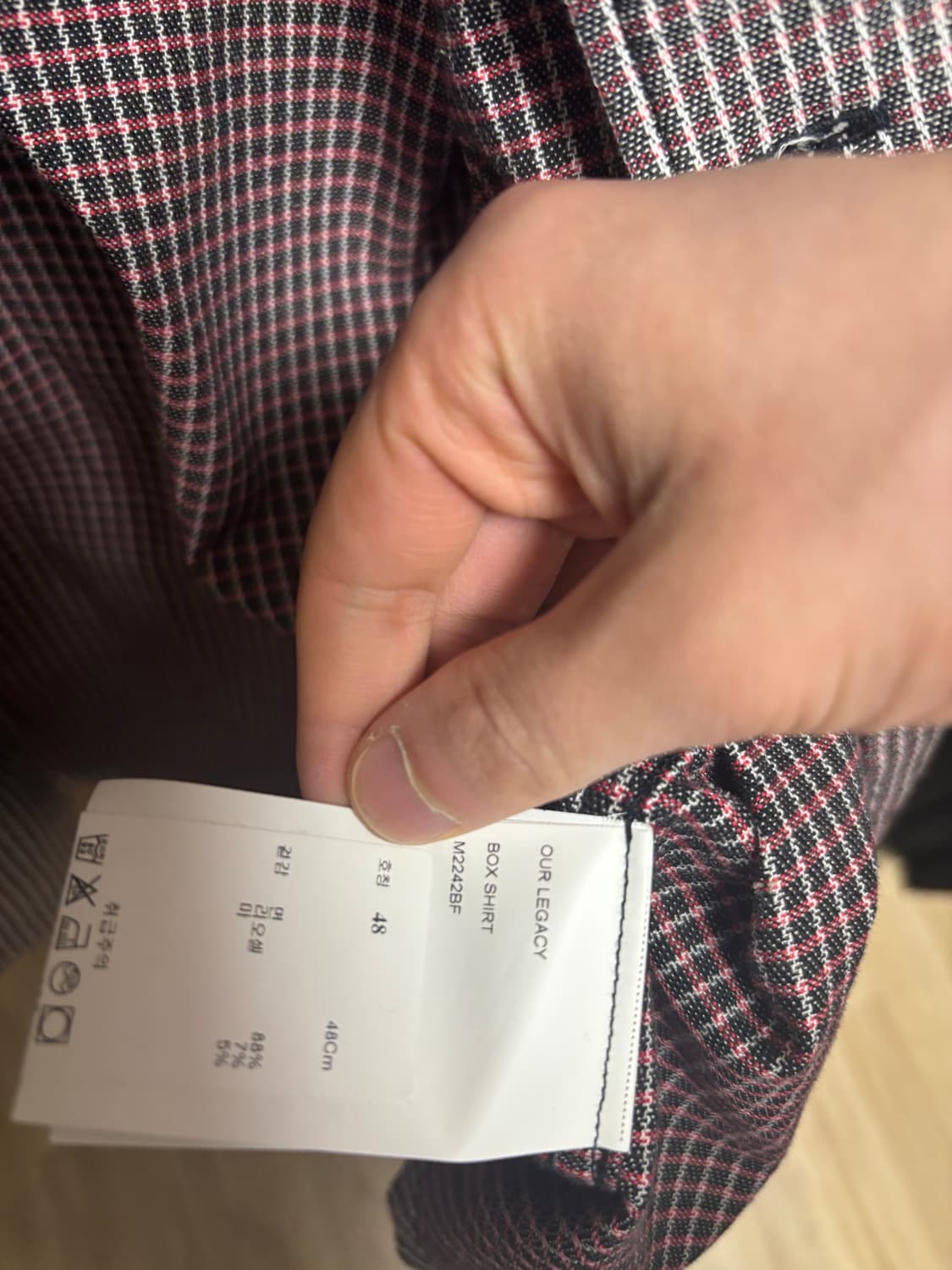 아워레가시 체크셔츠 48 상품이미지2