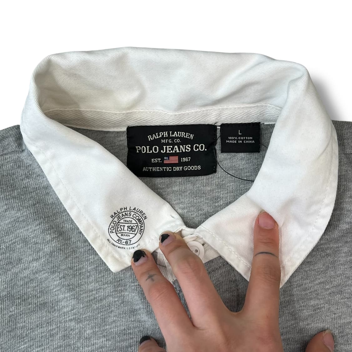 폴로 진스 카라 긴팔티셔츠 r1400 상품이미지5