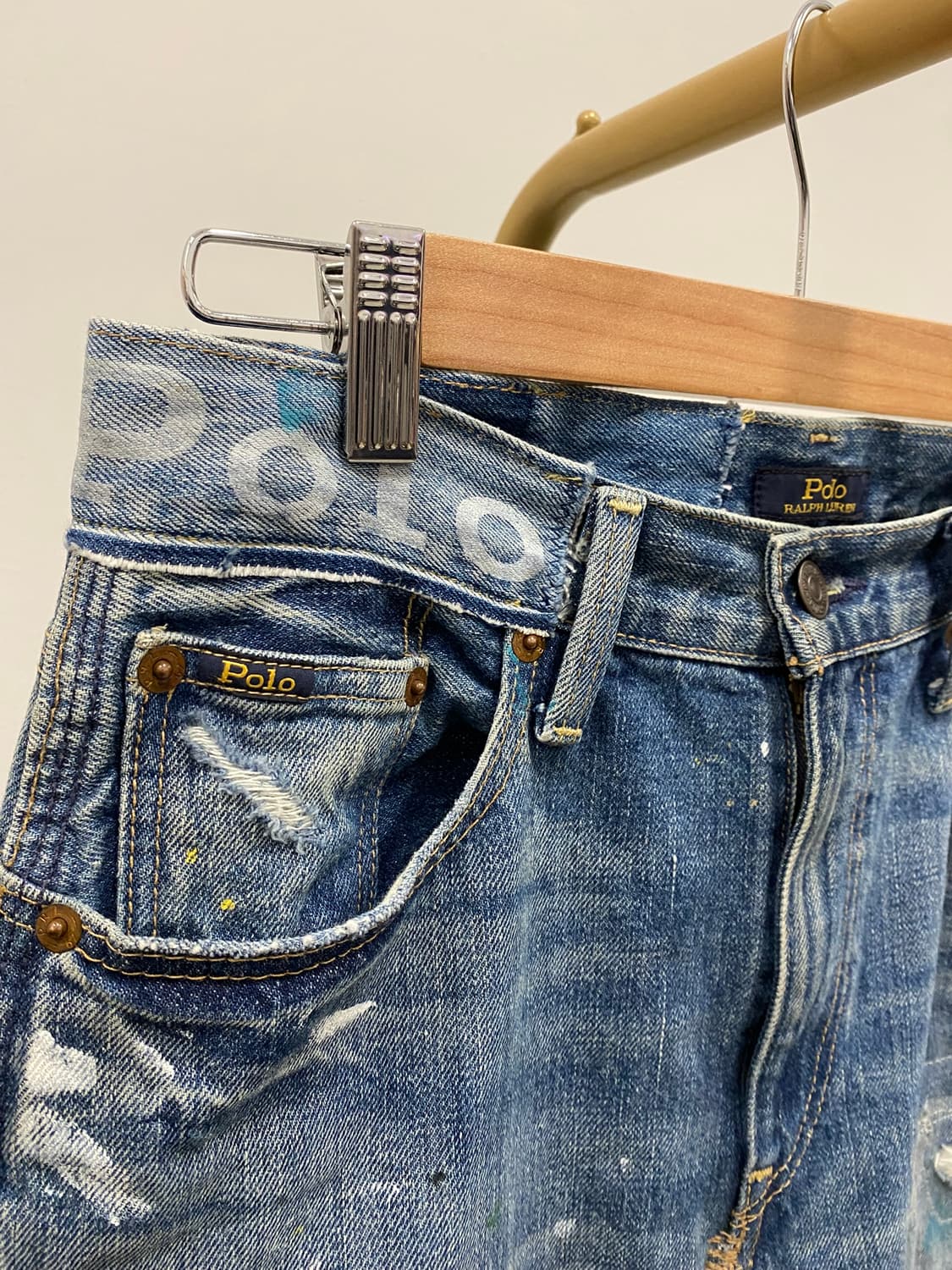 폴로 랄프로렌 리터치 데님 스커트 상품이미지4