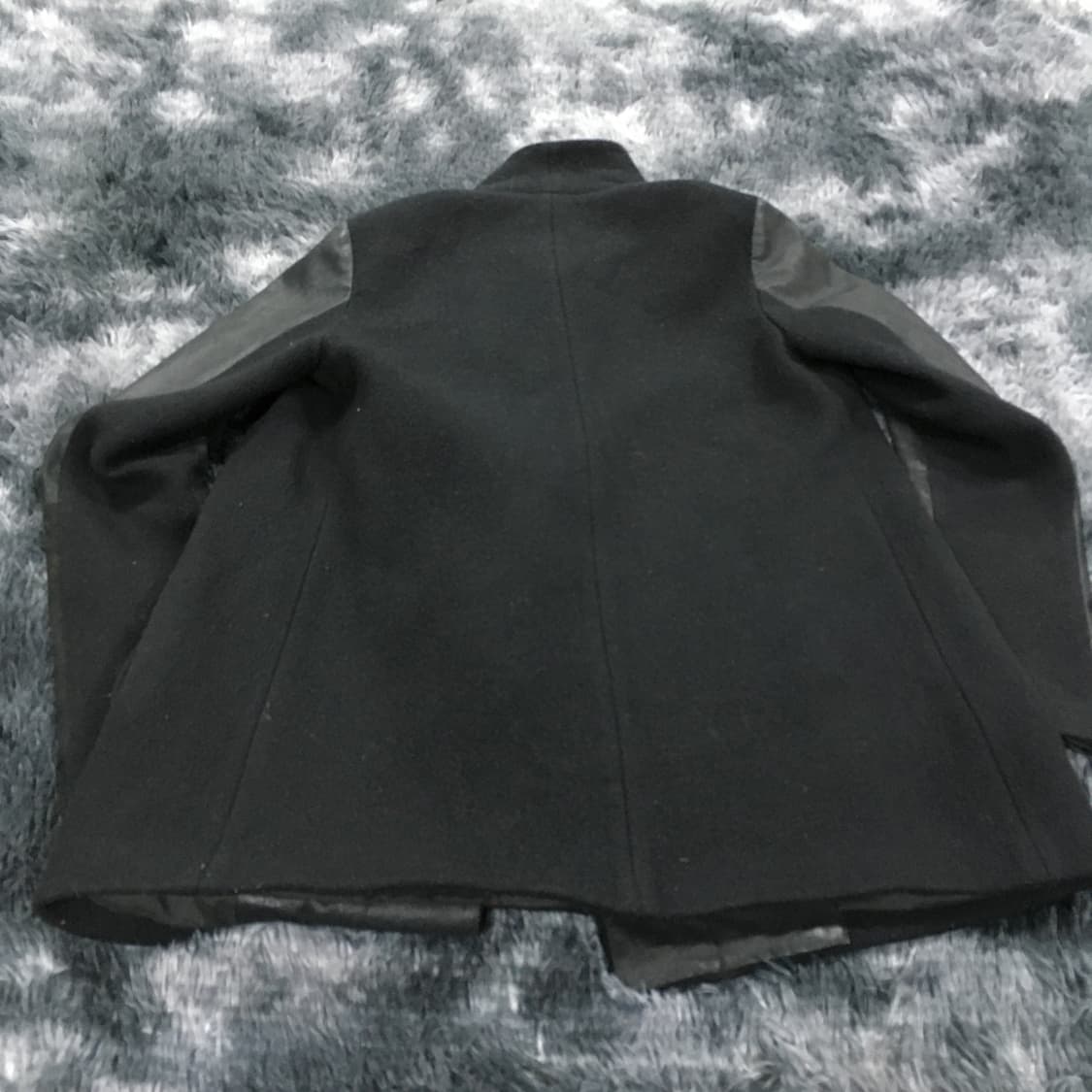 투티/0272 theory 울 코트 자켓 하이넥 하프코트 염소가죽 셸 상품이미지8