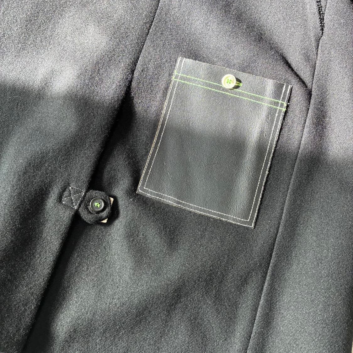 [L] 조거쉬 20FW silk block 리메이크 코트 상품이미지5