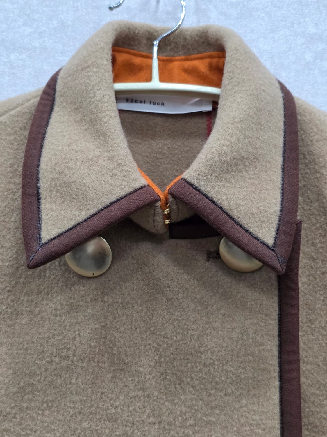 사카이 럭 sacai luck 울 더블 코트 상품이미지2