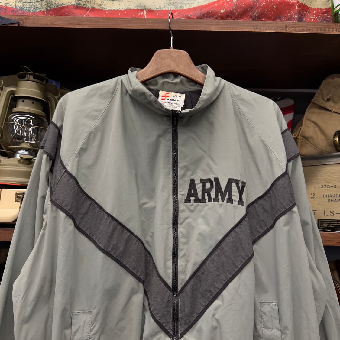 L/R 90s IPFU 1세대 US ARMY 오리지널 V 스카치 바람막이 상품이미지3