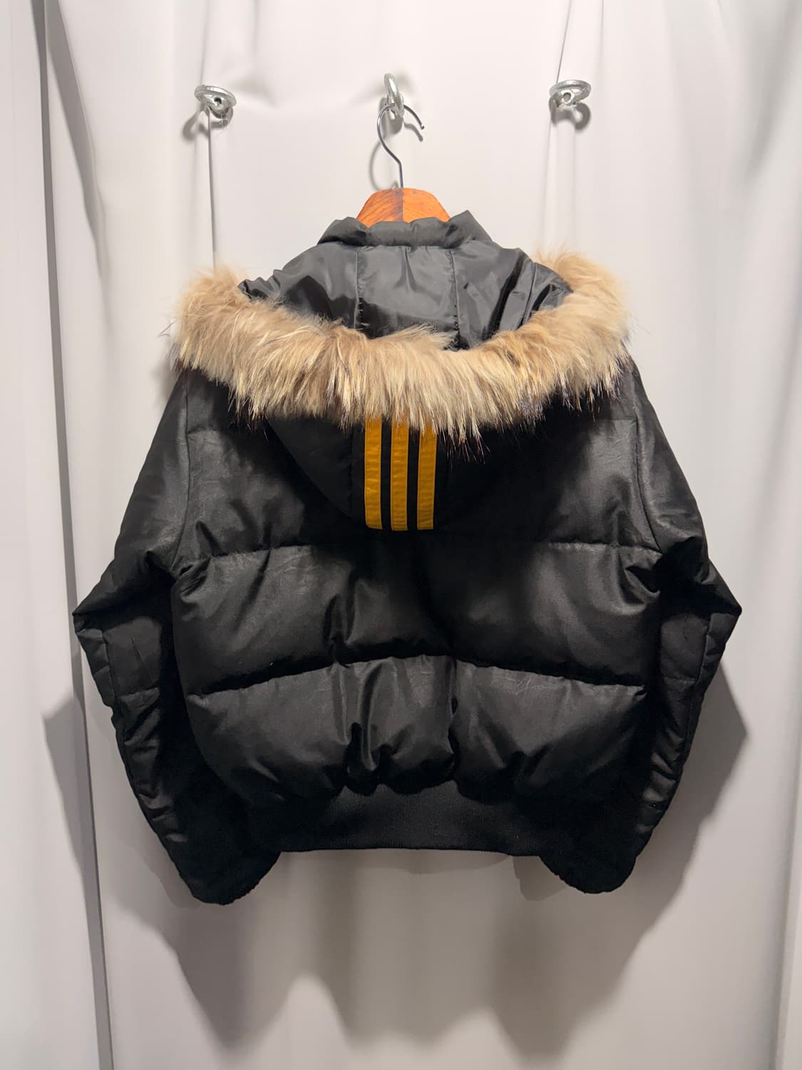 아디다스 옐로우 트랙 포인트 퍼 점퍼 상품이미지5