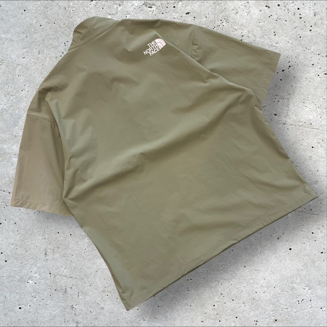 [L] 노스페이스 화이트라벨 나일론 반팔 아노락 카키 C668 상품이미지2