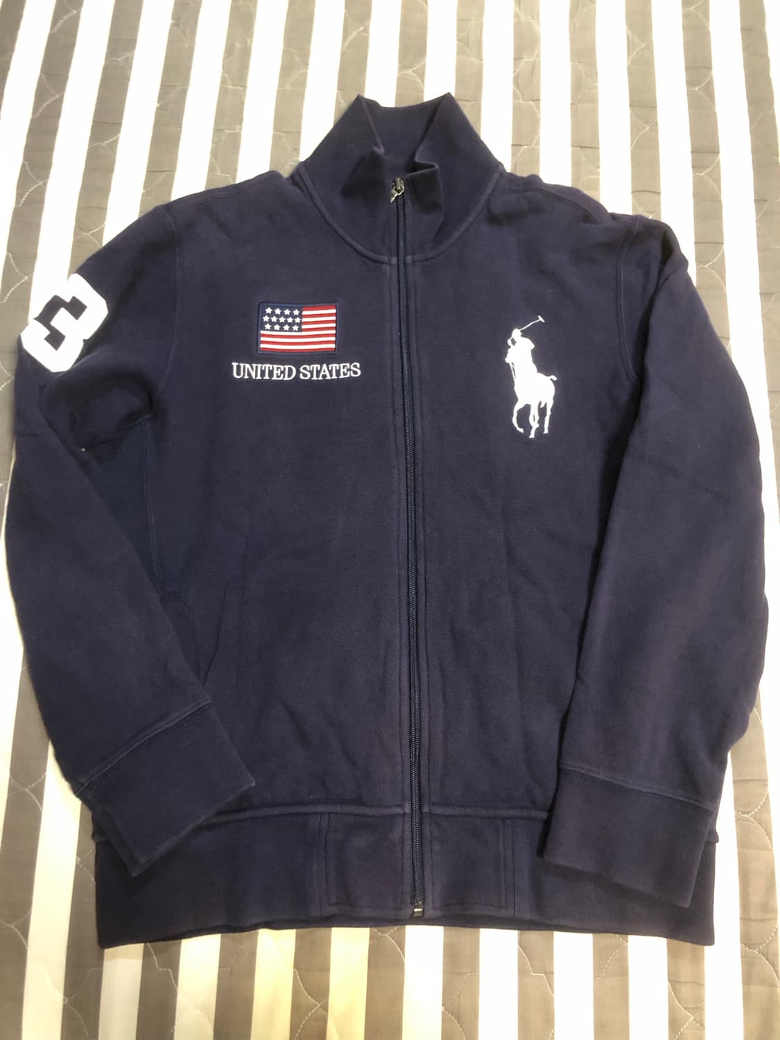 [L-XL] 폴로 빅포니 성조기 코튼 집업 자켓 치프키프 상품이미지1
