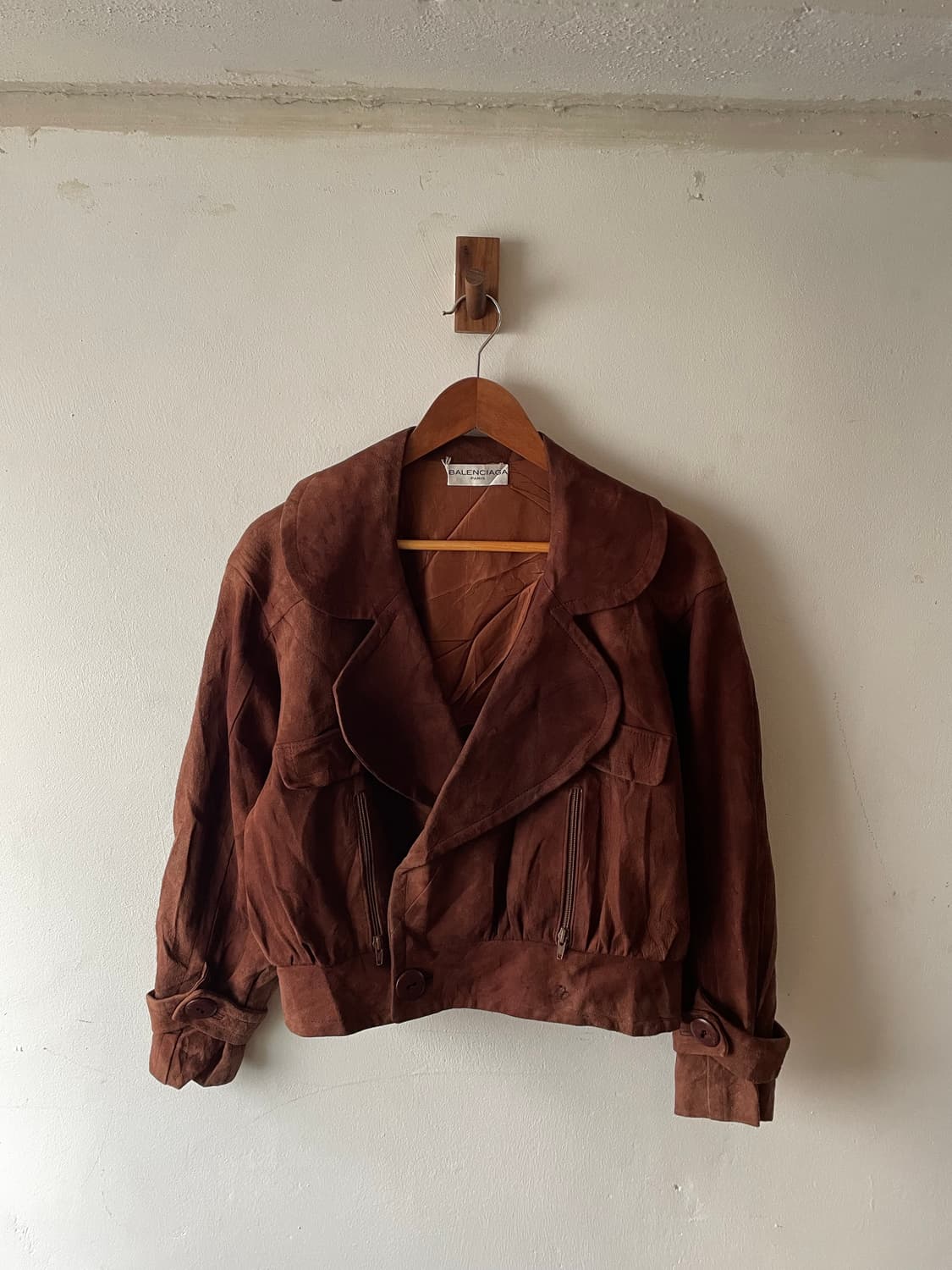 70-80's France Vintage Balenciaga 스웨이드 상품이미지1