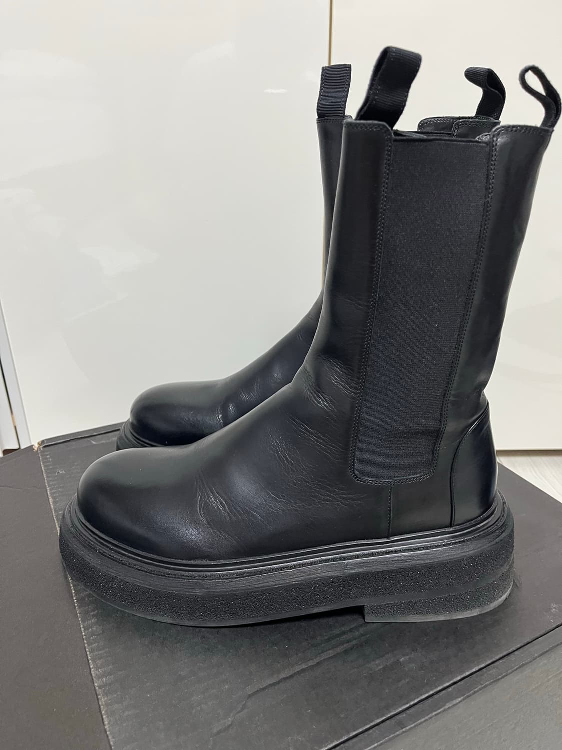 마르셀 Zuccone 레더 첼시 부츠 EU40 상품이미지2